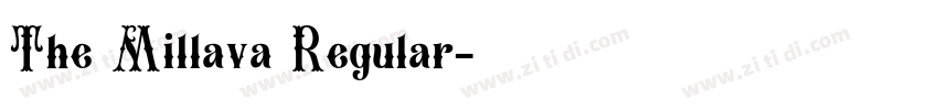 The Millava Regular字体转换 The Millava Regular字体转换